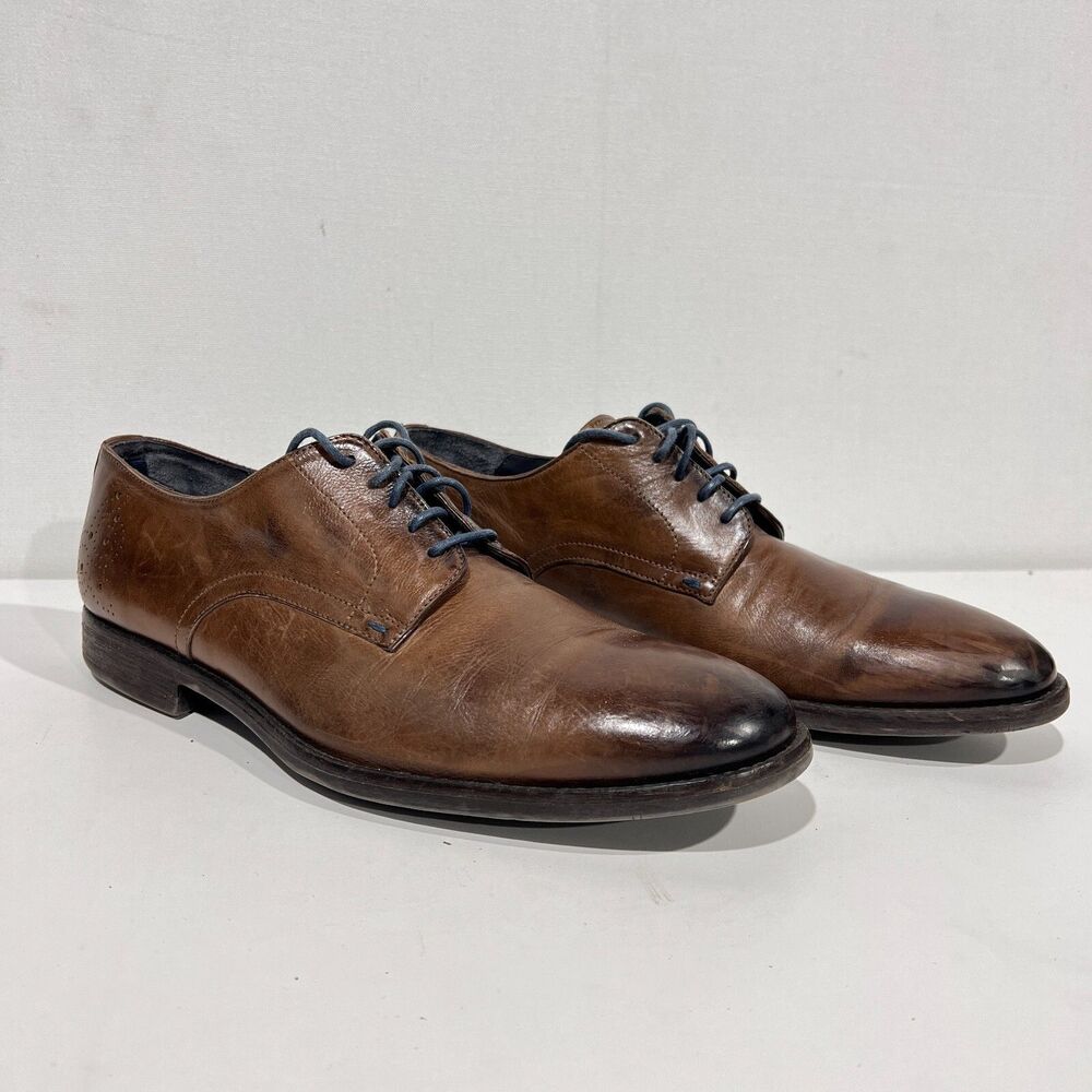 To Boot New York Adam Derrick Brown Lace Up Dress Shoes Men's Sz 10 108214